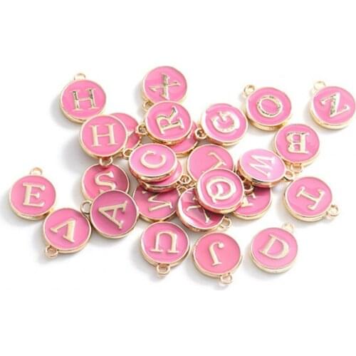 26Pcs Alphabet Letter DIY Mini A-Z Alloy Letter Charms Pendant for Necklace Alloy Letter Charms Pendant Decoration Craft Jewelry