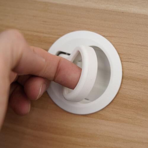 Spring Cabinet Pulls Locking Flush Pull Latch Plastic Embedded Furniture Handles Hatch Lift Camper Trailer Door Latch Knobs Kit