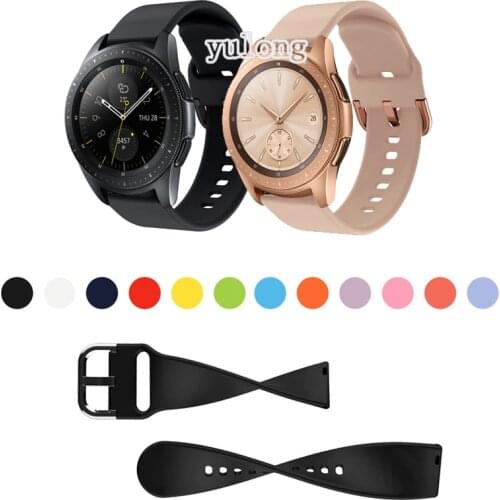 20mm Soft Silicone Watch Strap Band For Samsung Galaxy Watch 42mm Smart Watch Wrist band for Watch3 41mm correa