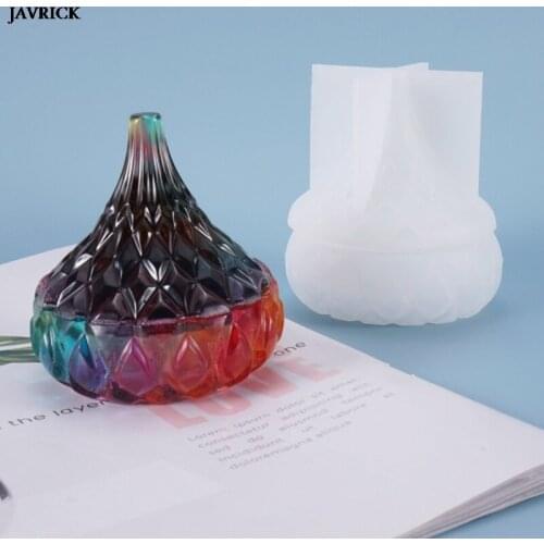 Jewelry Box Crystal Epoxy Resin Molds Earrings Storage Casting Silicone Mould DIY Craft Container Handmade Jewelry Making Tools