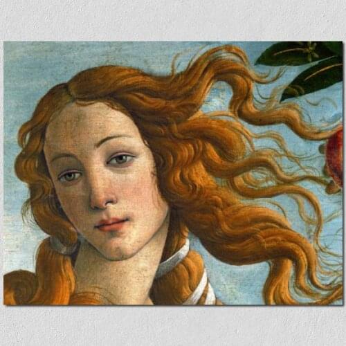 Modern painting on canvas HEAD OF VENUS Sandro Botticelli High quality Hand painted