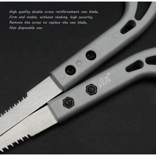 Heavy Duty Extra Long 9\" Blade Hand Saw for Tree Pruning Wood Camping Carpenter 85WF