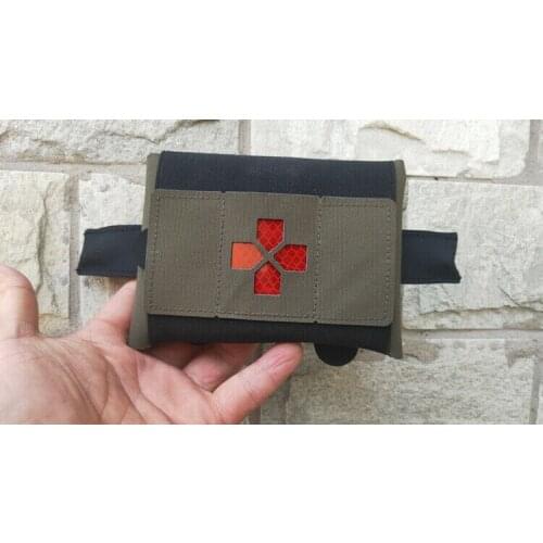 Tactical Medical Bag Pouch MEDIKIT for Tactical Vest Molle System BK/RG