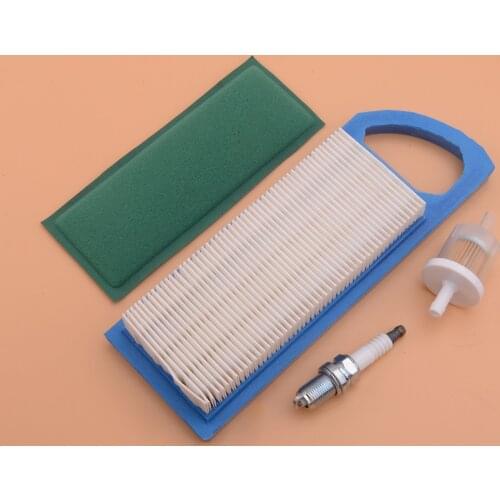 Fuel Filter Air Filter Spark Plug Fit for Briggs & Stratton 10-13.5HP OHV 797007 698413 613022