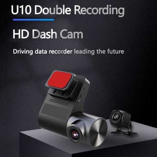 U10 Dash Cam WiFi GPS Dash Camera front and rear Mini Hidde full HD 720P Super Night Vision DVR 270 Rotation Car Parking Monitor