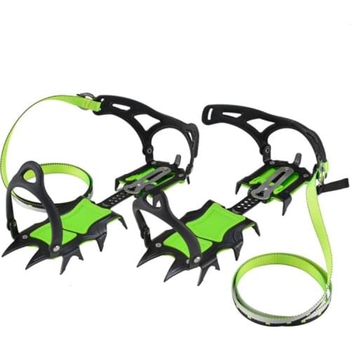 Fourteen Teeth Short Teech Bundled Crampons Ice Gripper Mountaineering Equipment Climbing Gear Shoes Hiking Boots