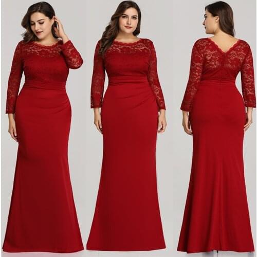 Plus Size Fishtail Evening Dresses Lady Formal Dresses Evening Gowns Women Elegant Party Dresses Popular Oversized Vestidos