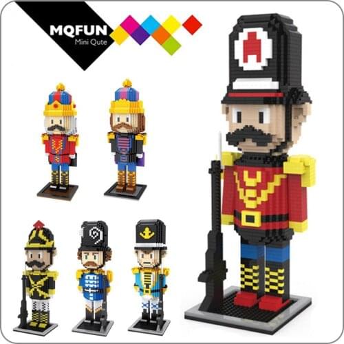 ZMS cartoon The Nutcracker British soldier diamond building blocks bricks 3D Assembly DIY model action figures educational toy