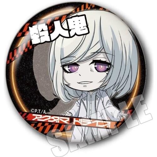 Akudama Drive Badge Props Collections 14 Types Scrub Anime Nice Christmas Gifts Size Dia 58mm Drop Shipping Support
