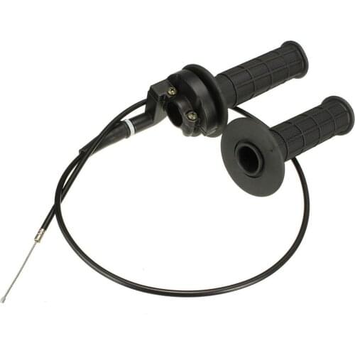 1 Pair 22mm Throttle Grip Handlebar with Cable for Pit Dirt Bike 50cc to 190cc Car Accessories