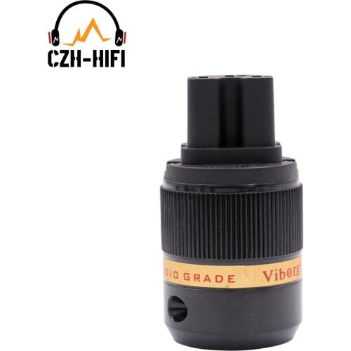 1PC Brand New Viborg High End Power Plug IEC Standard AC Female Power Cord Terminal Jack Connector for HiFi DIY Amplifier DAC
