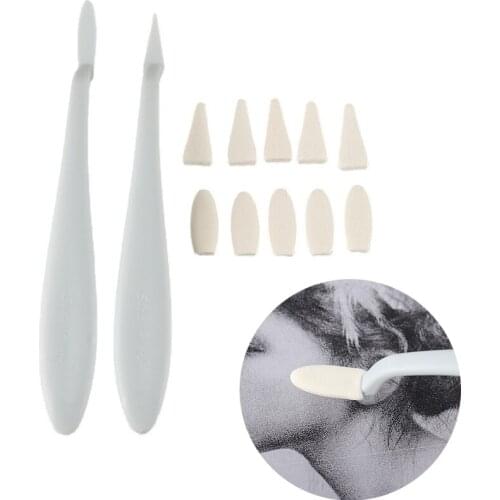 12 Pieces/set Of Art Sketching Wiper, Washable Sponge Wiper, High Gloss Effect, Artists Drawing Tool