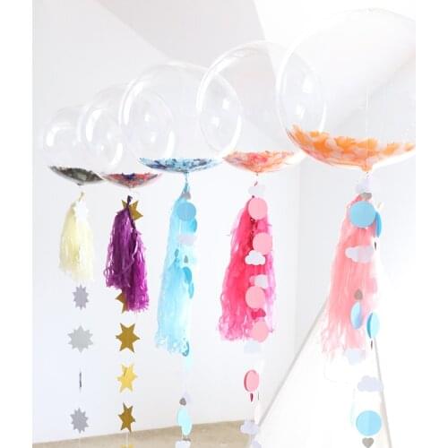 50pcs 10/18/24/36 Inch Bubble No Wrinkles Clear PVC Balloons Transparent Globos Birthday Wedding Party Events Decor Supplies