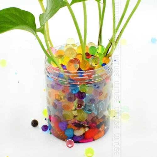 5000pcs Crystal Soil Home Decor Pearl Shaped Hydrogel Gel Polymer Water Beads Mud Grow Magic Jelly Balls