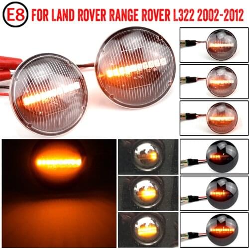 Pair Amber Car LED Side Marker Light For Range Rover L322 2002-2012 XGB500020A XGB500020 IRR/RA12L32202SM Turn Signal Lamp