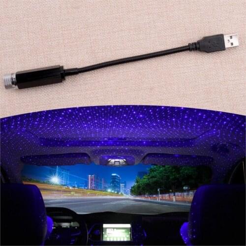 CITALL Blue USB LED Car Interior Roof Starry Star Sky Decor Lamp Light Projector Universal