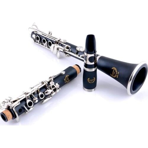 Adult children beginner falling tune B clarinet 17 key Bb performance clarinet double nickel plating bakelite with clarinet case