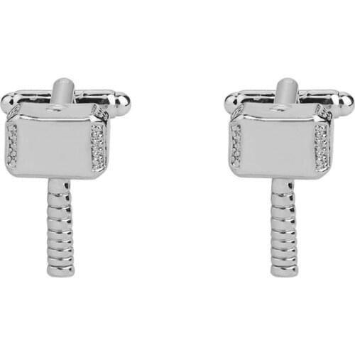 Movie Hammer Cufflinks Fashion Alloy Men Shirt Cufflinks Clip For Party Gifts 24pairs/lot