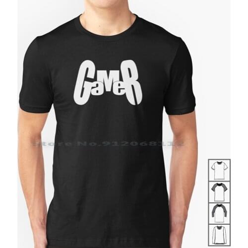 Gamer Logo T Shirt 100% Cotton Gamers Gaming Video Games Videogames Play Station Typography Playstation Logo Controller Ps1 Psx