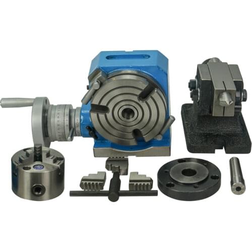 CNC horizontal vertical indexing table rotary table divider 4-6 inch 80mm 125MM 3-Jaw Lathe Chuck CNC Milling Head Tailstock