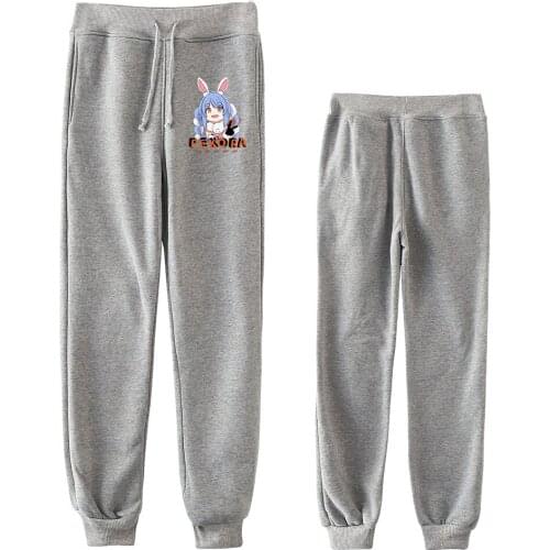 HOLOLIVE VTuber Usada Pekora Print Men/Women Neutral StyleThreaded Bunched Trousers at All Seasons Novelty Kawaii style