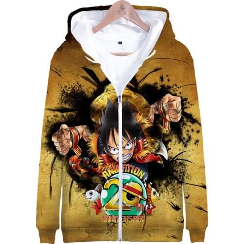 One piece 3D Zipper hoodie men/women New Listing Fashion Classic print Sweatshirts One Piece zipper hoody casual tops