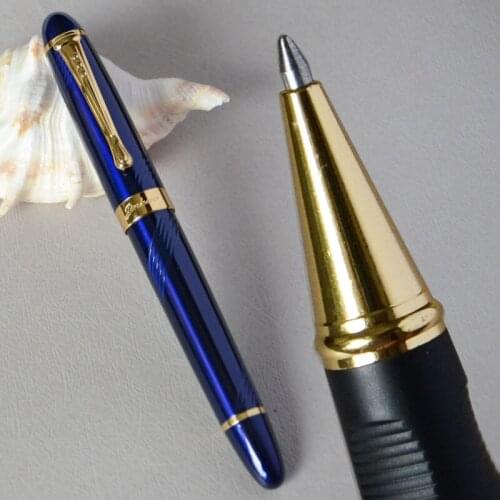 JINHAO X450 EXECUTIVE DEEP BLUE AND GOLDEN ROLLER BALL PEN JINHAO 450