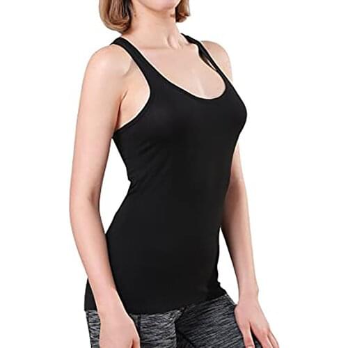 4PC Womens Female Sport Tops New O-Neck Solid Yoga Fitness Sleeveless Casual Loose Vest Tops Gym Running Training Clothes E2