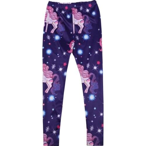 Girls Unicorn Leggings Kids Trousers Tights Sport Pants for Girls Skinny Leggings Cartoon Girls Pants
