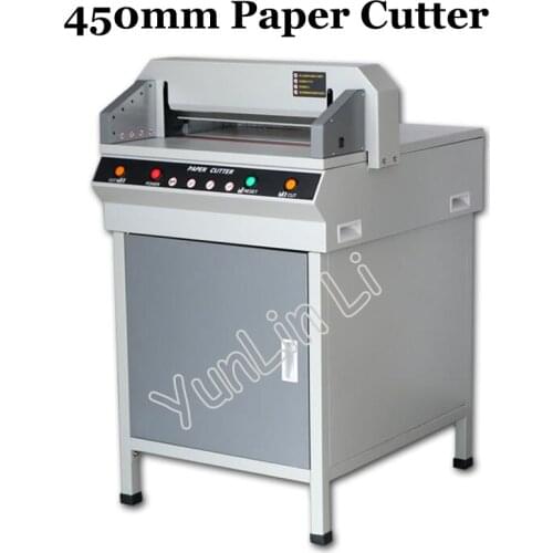 450mm Paper Cutter Electric Paper Guillotine Machine 450mm Paper Cutting Machine Paper Trimmer with Cutting width 450mm