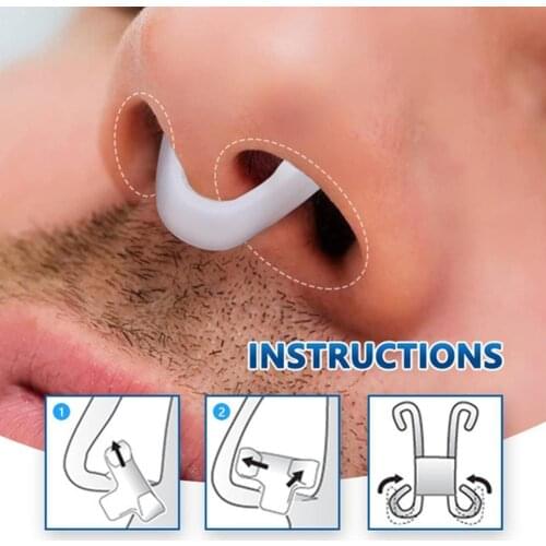 Mini Snoring Device Sleeping Aid Nasal Congestion Respirator Anti-snoring Purifier Prevent Snore Stopper Nose Care Breathe Clip