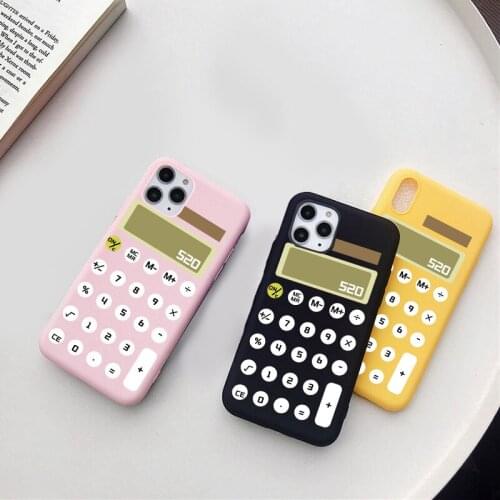 Funny Calculator Case for iPhone 12 Mini 11 Pro Max X XR XS 7 8 Plus 6 6S Soft Phone Cover