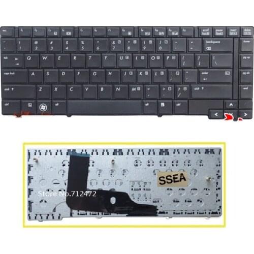 SSEA New laptop US Keyboard for HP EliteBook 8440p 8440w Black Laptop Keyboard