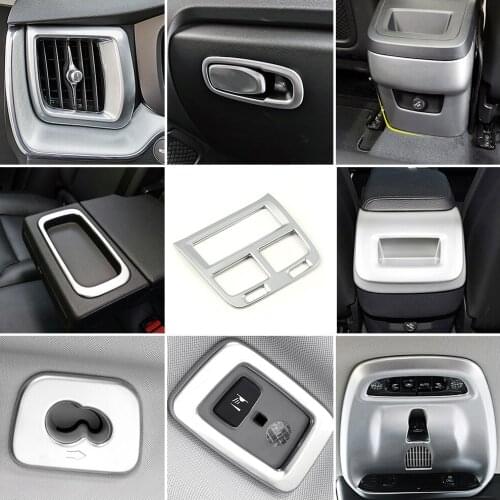 For Volvo XC60 2018-2020 Rear Light Storage Box Armrest Window Lift Switch Center Console Dashboard AC Outlet Vent Cover Trim