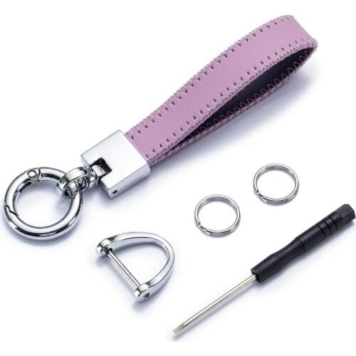 Key Ring Decorations Pendant Detachable Key Chain with Horseshoe Shape D-Ring Holiday Birthday Creative Gift