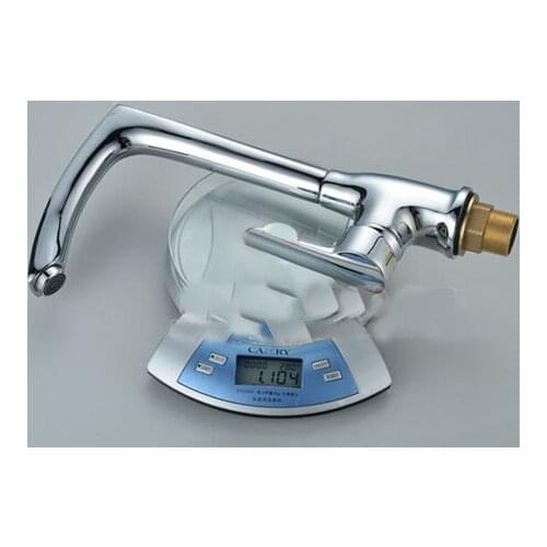 Kitchen Vidric Faucet!Polished chrome Solid Brass basin Bathroom Sink Faucet Single hole hot and cold a Mixer taps