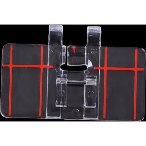 Simple Mini Clear Plastic Parallel Stitch Foot Presser for Multifunction Domestic Sewing Machine Parallel Stitch Sewing Tool