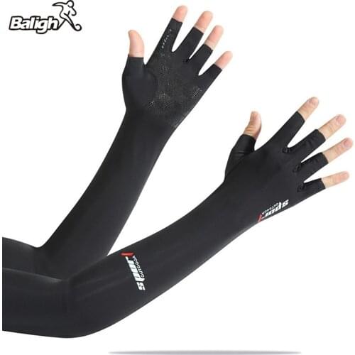 Balight Cycling Arm Warmer Summer Ice Fabric Running Cycling Sleeves Unisex Breathable Sun Protection Volleyball Cuffs Covers