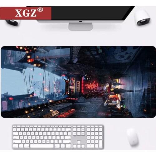 XGZ Cartoon God Big Lock Keyboard Mouse Pad CS Boy Gamer Accessories Table Mat Non-slip Mouse Pad 400x900mm 300x800mm Computador