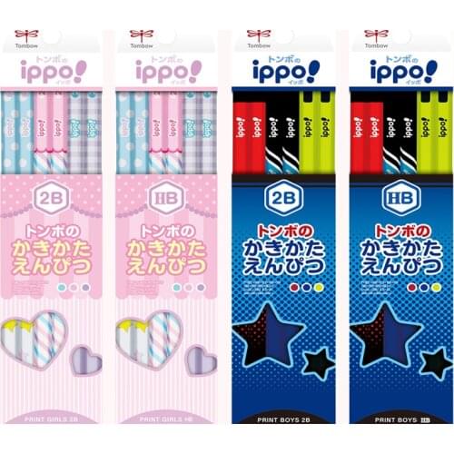 Japan Tombow Ippo Series Learning Character Pencil Wooden Lead Hexagonal Pencil Writing Pencil HB 2B Pencil