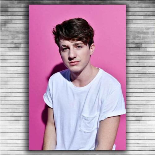Charlie Puth Music Singer 2 Silk Fabric Wall Poster Art Decor Sticker Bright