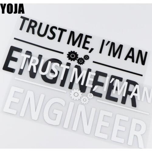 YOJA 25X11.5CM TRUST ME I'M AN ENGINEER Vinyl Decal Car Sticker Funny Cartoon ZT2-0066