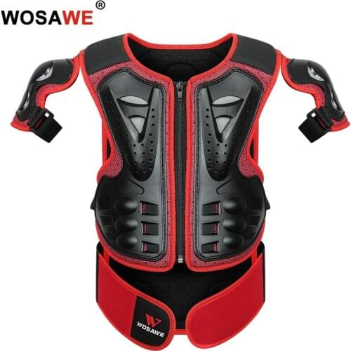Kids Chest Spine Protector Protective Guard Vest Motorcycle Jacket Child Armor Gear Motocross Dirt Bike Skating Knee Protector