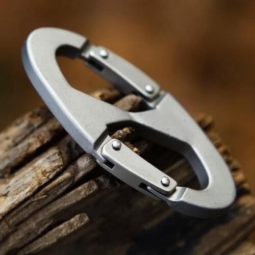 1pcs Climbing Equipment 8 Shape Steel Carabiner Key Survival Clip Accessories Chain Outdoor Hook Hiking Camping