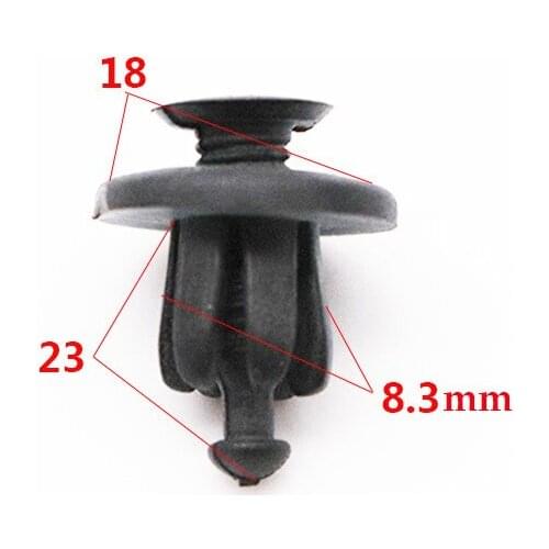 20Pcs Universal Car Bumper Fender Plastic Rivets Fasteners Screw Car Fastener Clips For Nissan Toyota Focus Kia 8.3mm Hole