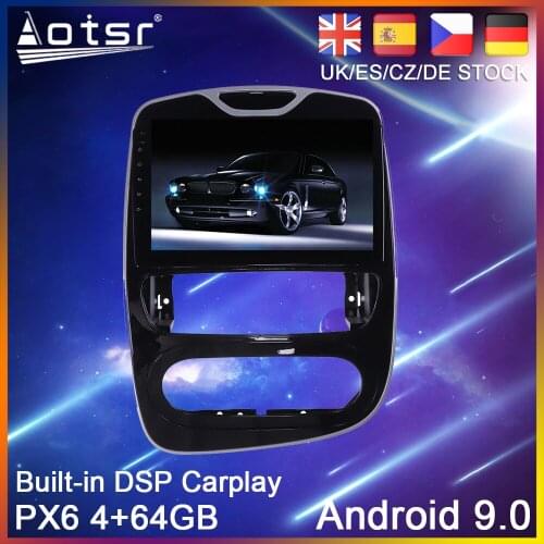 Android 10.0 PX6 64G Car DVD Player GPS Navigation For Renault Clio 4 2016-2019 Car Auto Radio Stereo Multimedia Player HeadUnit