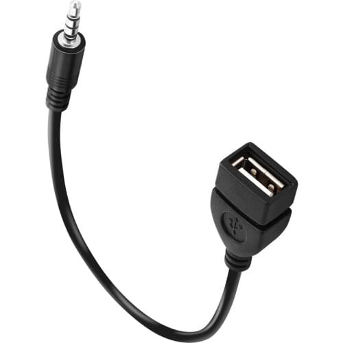 Car AUX Jack Converter Adapter Cable for Hyundai i30 ix35 ix45 Elantra Touring Cadenza K7