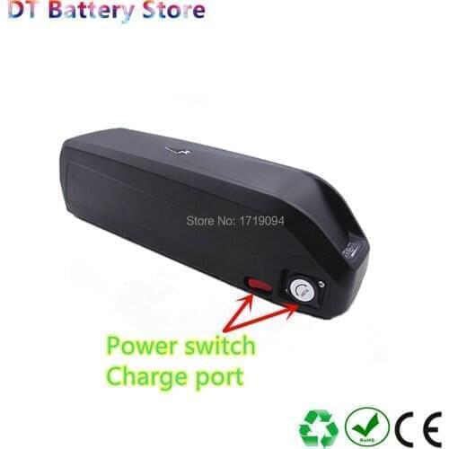 Free shipping lithium ion 48v 17.5ah 30A new hailong shark pack down tube e-bike battery pack for 500w 750w 1000w motor battery