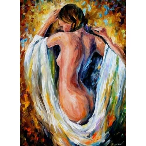 Large Picture Hand-painted Abstract Nude women Oil Paintings on Canvas Handmade Sexy Women Painting Modern Wall Art Home Decor