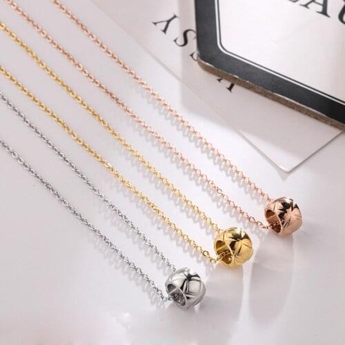 Simple Design Pendant Necklace for Women Titanium steel silver color girls collarbone chain necklace